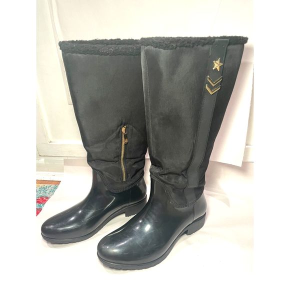 Tommy Hilfiger Four2 Riding Rain Boot Size 7 Womens‎ - Picture 5 of 7